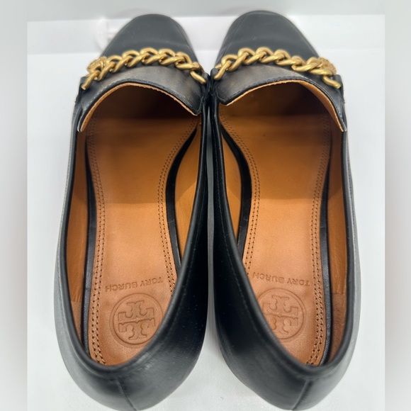 Tory Burch Mini Benton Leather Loafers Black Women's Size 7M - Picture 9 of 16